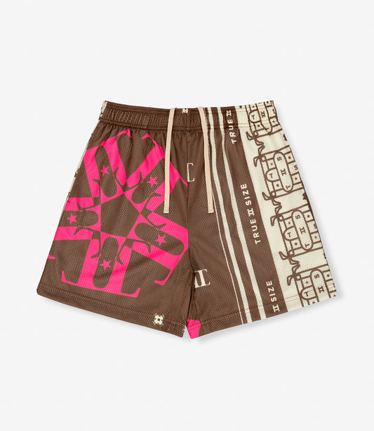 True 2 Size Essential Shorts Pink Chocolate