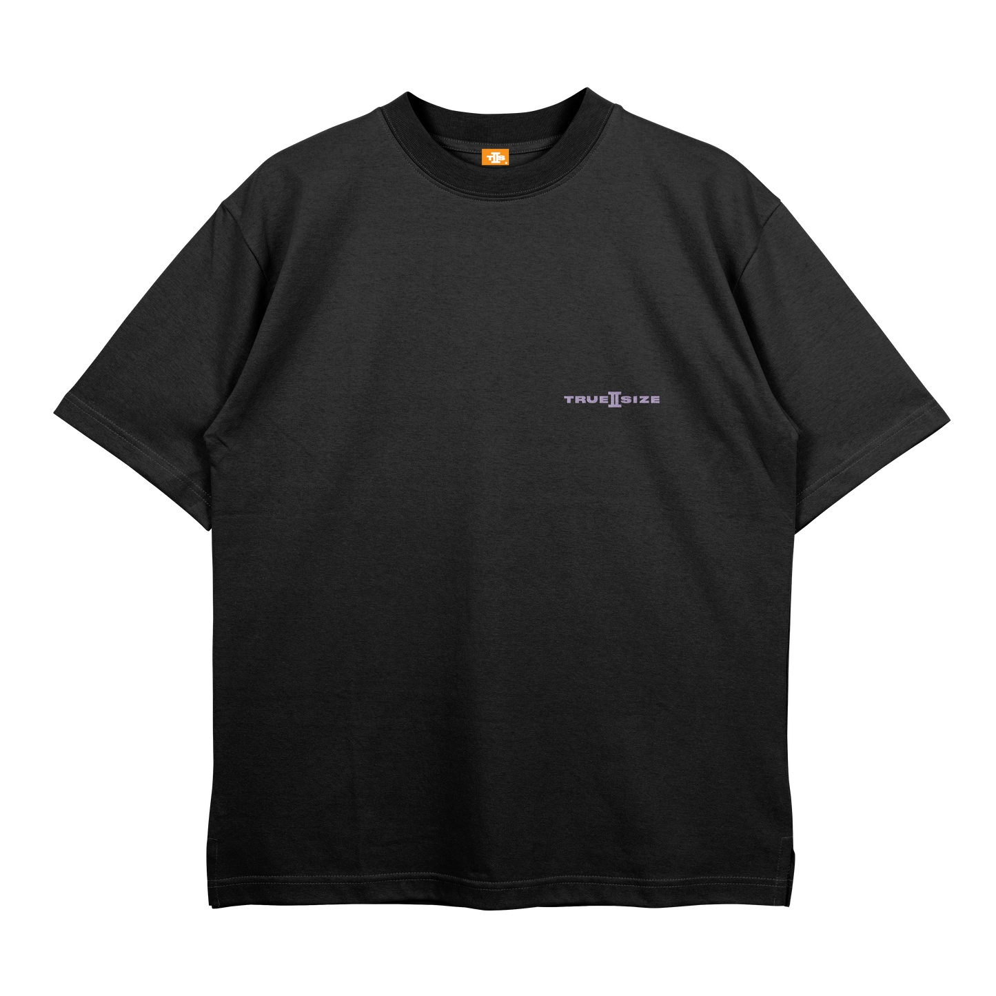 True 2 Size Essential Tee Black Lavender