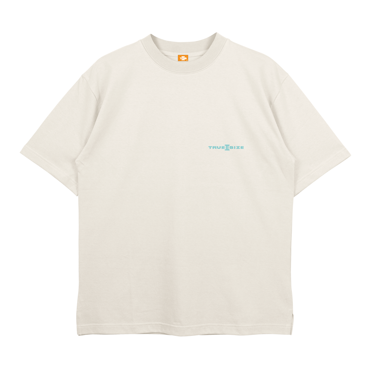 True 2 Size Essential Tee White Turquoise