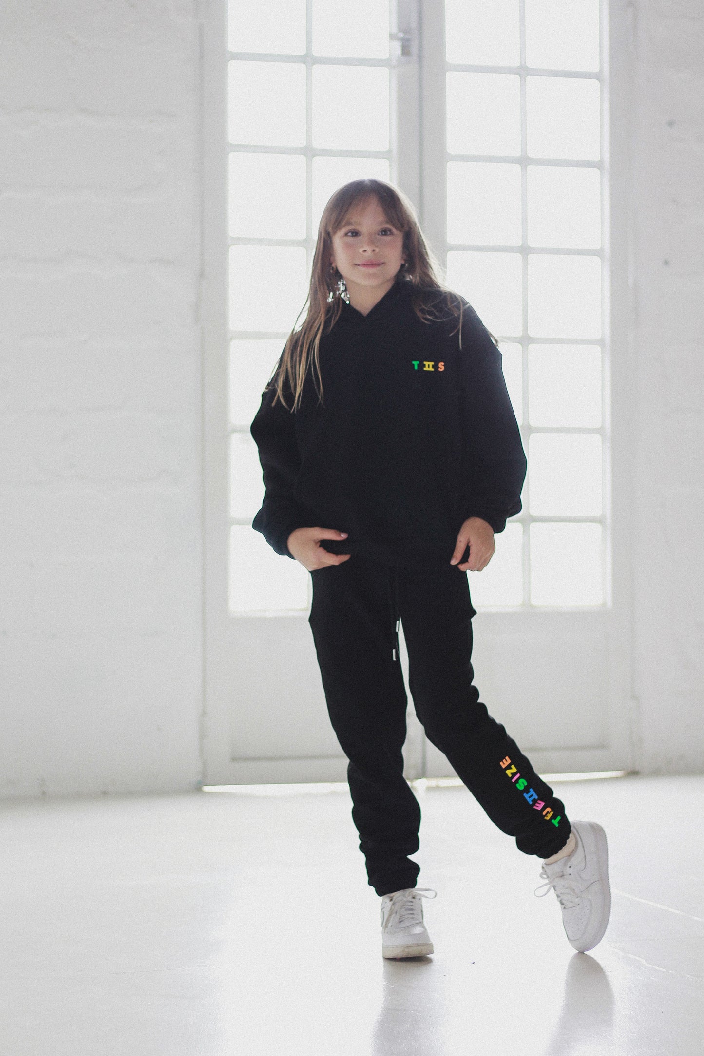 Black True 2 Size "Just 4Kids" Hoodie