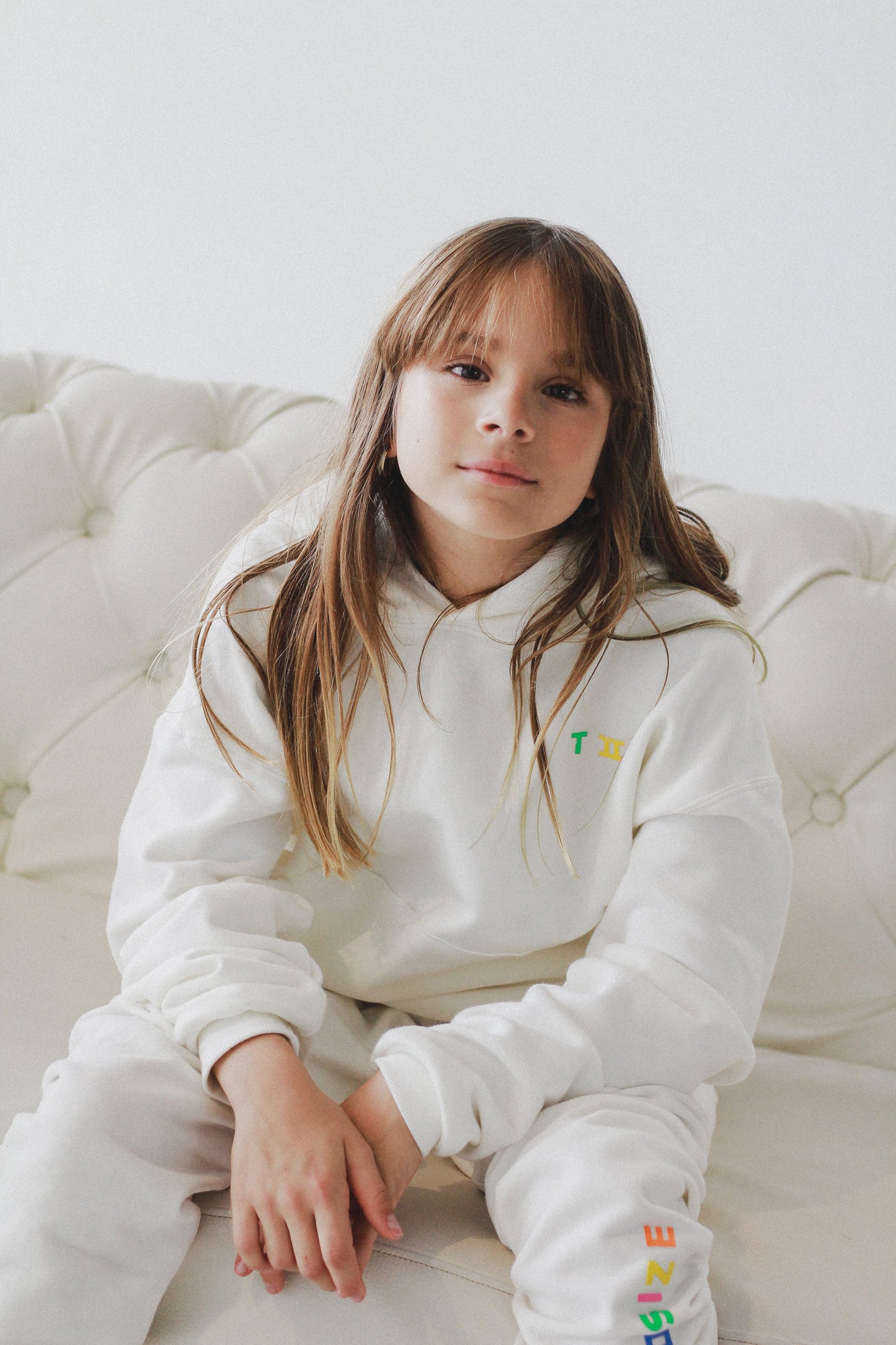 True 2 Size "Just 4Kids" Hoodie Ivory